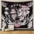 Romantic Rose Skeleton Butterfly Tapestry s Home Decor for Living Room Bedroom (51.2 x 59.1 inches)